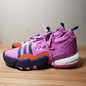Adidas Boost Women's 10 Trae Young 2 Basketball Shoes Sneakers Purple Sporty New